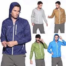 Унисекс, быстросохнущая ветровка, пальто, топ, для женщин и мужчин, ветрозащитная куртка, для улицы, для велосипеда, Тренч, карамельный цвет, с капюшоном, тонкая, защита от солнца