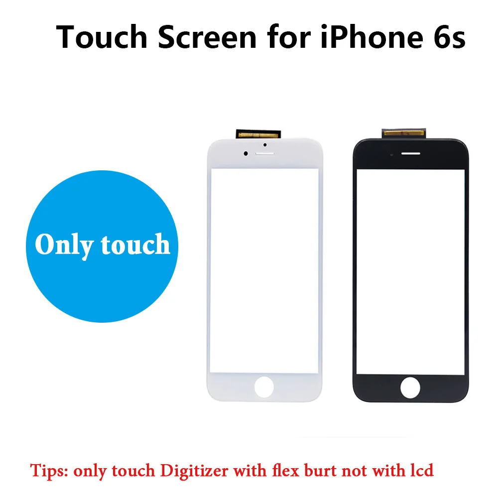 Touch Screen Digitizer Frame For iPhone 5 5s 6 plus 6S Touchscreen Front Touch Panel Glass Lens 6p 6s Phone Accessories + film - Image 4