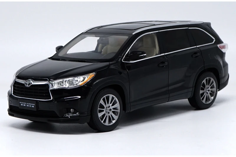 1:18 TOYOTA HIGHLAND литая под давлением Модель автомобиля игрушки Металлическая Модель автомобиля оригинальная коробка