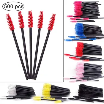 

100/500pcs Disposable Eyelash Brush Eyebrow Mascara Wand Applicator Spoolers Eye Lash Cosmetic Extension Brushes Set Makeup Tool