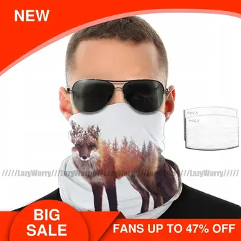 

White Fox Mouth Face Mask Fox Facial Mask with Filters Adult Kawai Lovely Mask