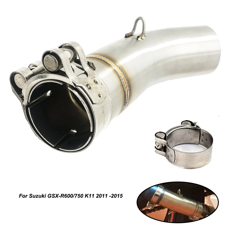 GSXR600/750 K11 Motorcycle Exhaust Muffler Section Mid Link Pipe For