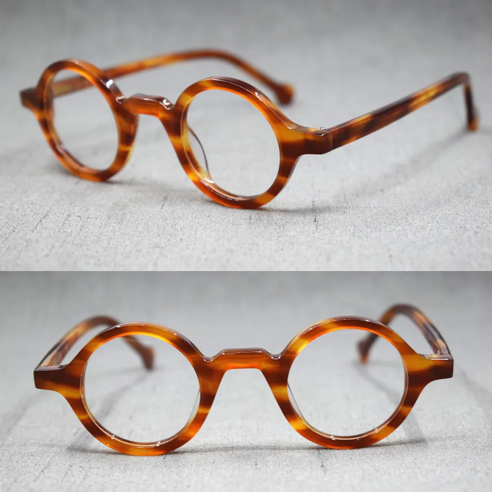 

Reading Glasses Small Vintage Round Hand Made Full Rim Acetate Retro Glasses +100 +125 +150 +175 +200 +225 +250 +275 +300 +325 6