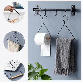 

Simple Towel Rack For Tissue Paper Roll Holder Dish Bathroom Hanger Hook Storage Cloth Removable Toilet Stand Shelf Clothes O2L0
