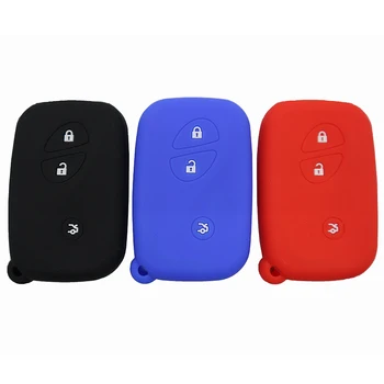 

3 Button Silicone Car Key Cover Key FOB Case Fit For Lexus GX400 RX270 CT200h ES 300h IS250 RX450h RX350 LX570 GS300 IS220 LS460