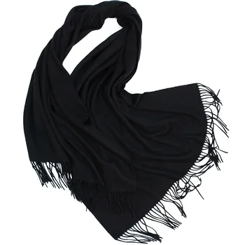 

Women 2019 Autumn New Solid Colo glay Wraps Thin Long Scarf with Tassel Casual Lady Winter Female Shawl