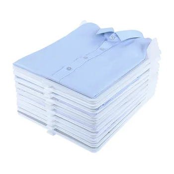 

New 10Pcs Fast Clothes Fold Board Clothing Organization System Shirt Folder Travel Closet Drawer Stack Household Closet Organize