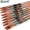 BQAN NEW Rose Gold Nail Art Brush Diamond Gradient Nail Brush Line Painting Brushes Nails Crystal Acrylic Liner Drawing Pen 3