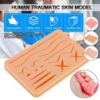 

Medical Skin Suture Surgical Training Kit Silicone Pad Trauma Accessories for Practice and Training Use