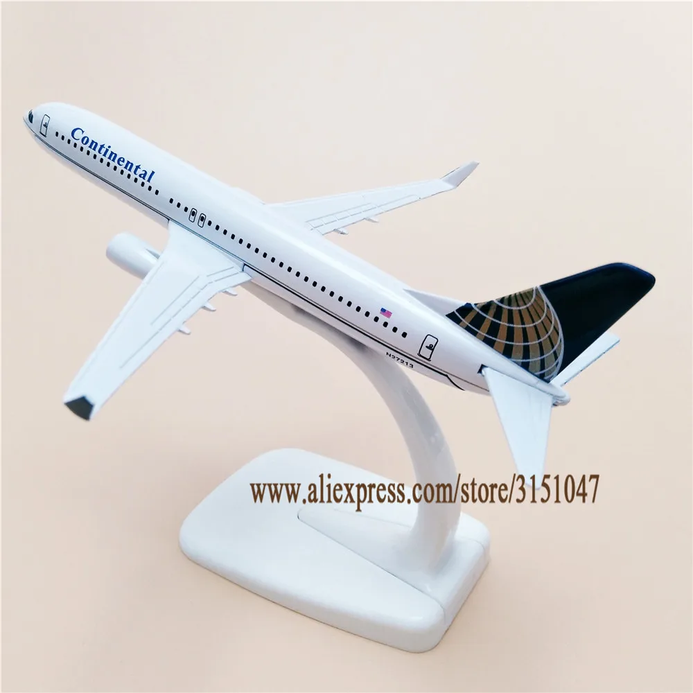 

American Air Continental Airlines Boeing 737 B737-800 Airways Airplane Model Alloy Metal Model Plane Diecast Aircraft 16cm