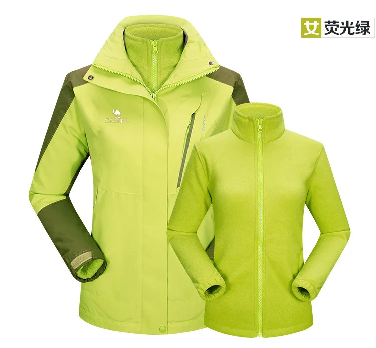 Hero Camel Открытый комплект из двух предметов WO мужской GORE-TEX куртка три в одном зима настраиваемый Альпинизм мужской большой размер