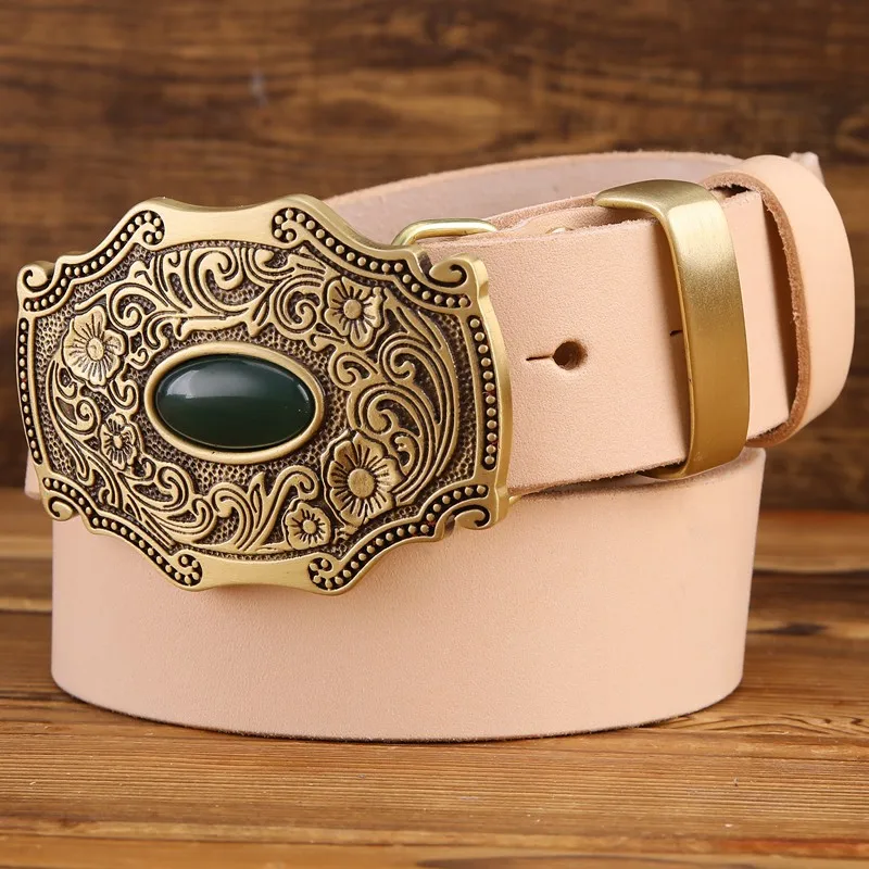 2020 new designer belt men high quality belts for men leaf flower 3.8 cm wide strap girdle full grain 100% genuine leather cow