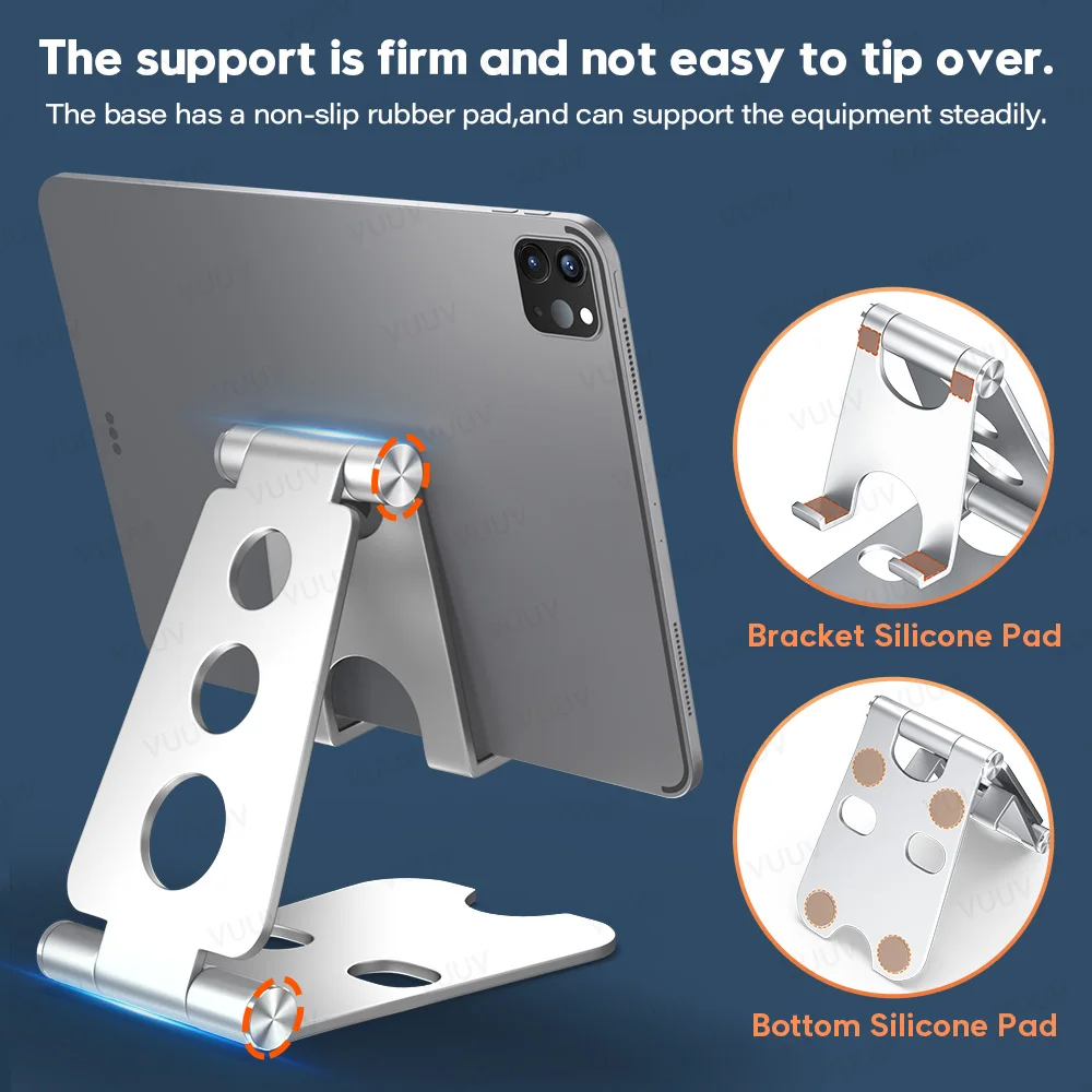 Universal Aluminum Alloy Tablet Phone Stand Holder Clip Tripod Adjustable  Bracket for Mobile Phones Ipro Tablets Ipad Holder - AliExpress