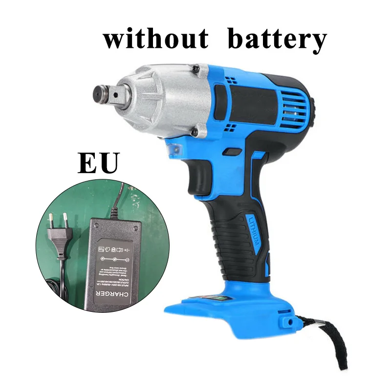LED Electric Impact Wrench Without Battery Rechargeable Maintenance Accessories