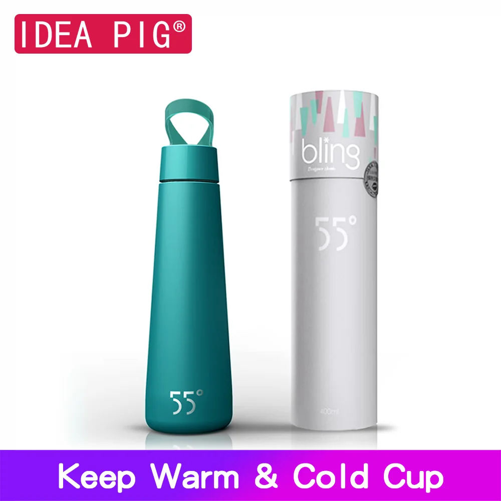 

400ml Designer Thermos Cup Portable Office or Home Water Bottle Stainless Steel Coffee Cup Tea Mug Gift for Friend