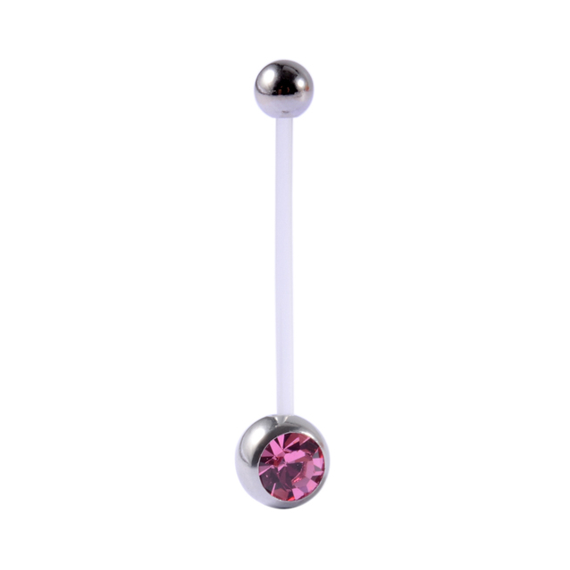 Flexiable Anti Allergy Belly Button Rings  Can Ajustable 25mm Bioplast Navel Piercing For Pregnancy Retainer Body Jewelry