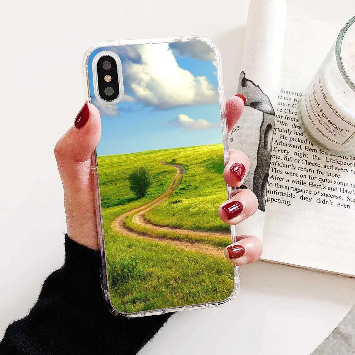 Прохладный горный лес и нарисованными облаками для Meizu M6 M5 M6S M5S M2 M3 M3S Примечание MX6