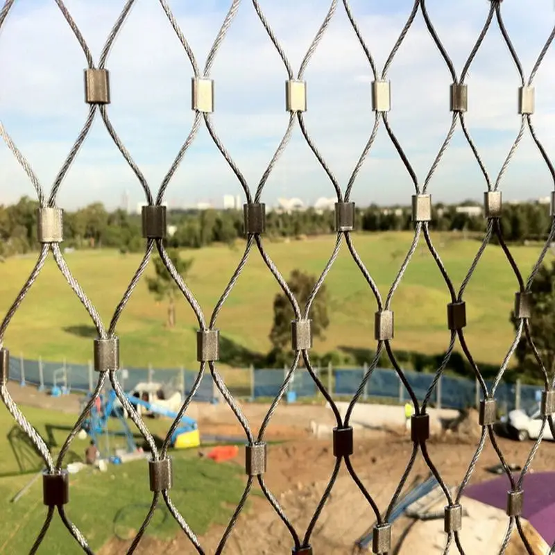 

balustrade and railing stainless Steel Wire Rope chain link fence