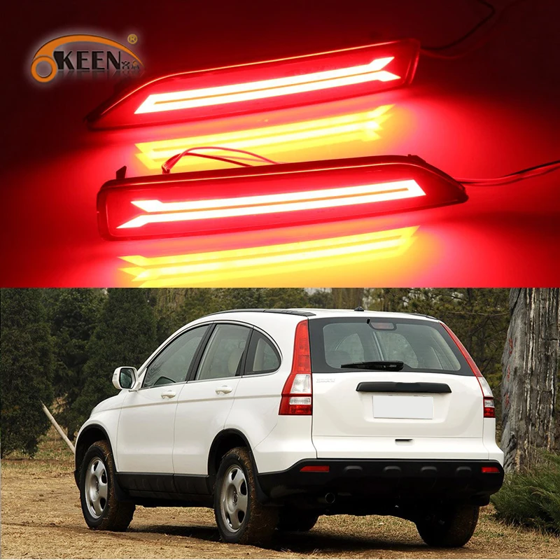 2 шт. для Honda CRV CR-V 2007 2008 2009 светодиодный задний бампер отражатель противотуманный