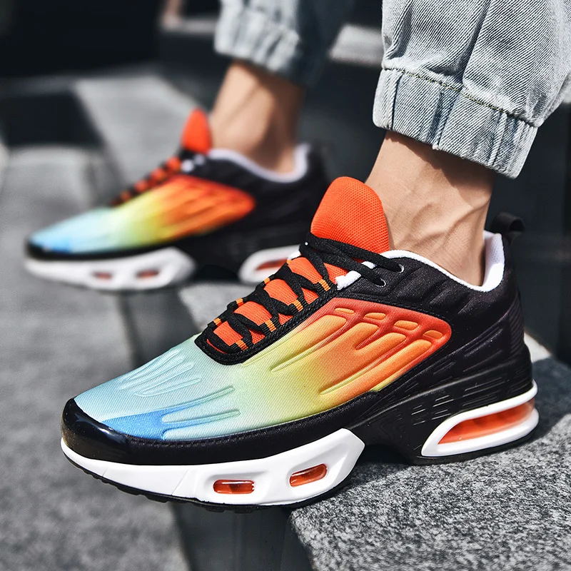 

Male Sneakers 2020 Men's Sports Training Air Cushion Mesh Breathable Shoes Non-Slip Outdoor Running Shoes Casual Footwear Men