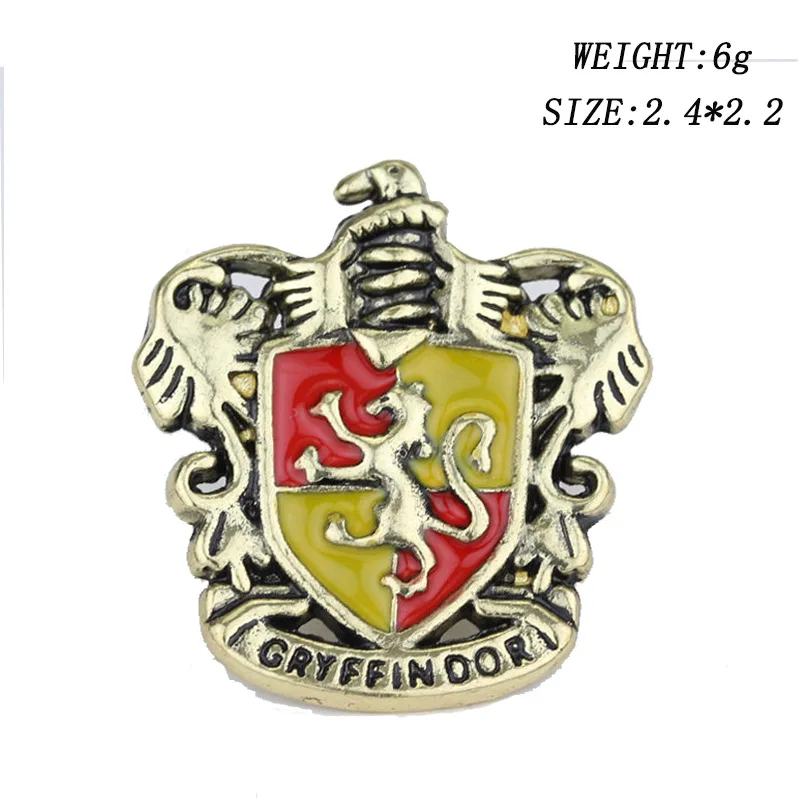 ZXMJ Harried Magic Academy значок на булавке брошь гончары Ravenclaw Гриффиндор Слизерин Hufflepuff высококачественные ретро металлические броши - Окраска металла: 1