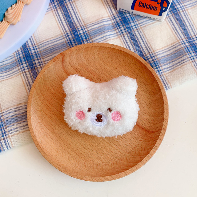 Cartoon Plush Bear Brooch For Girl Clothes Badge Pins Backpacks Pendant Decoration Accessories