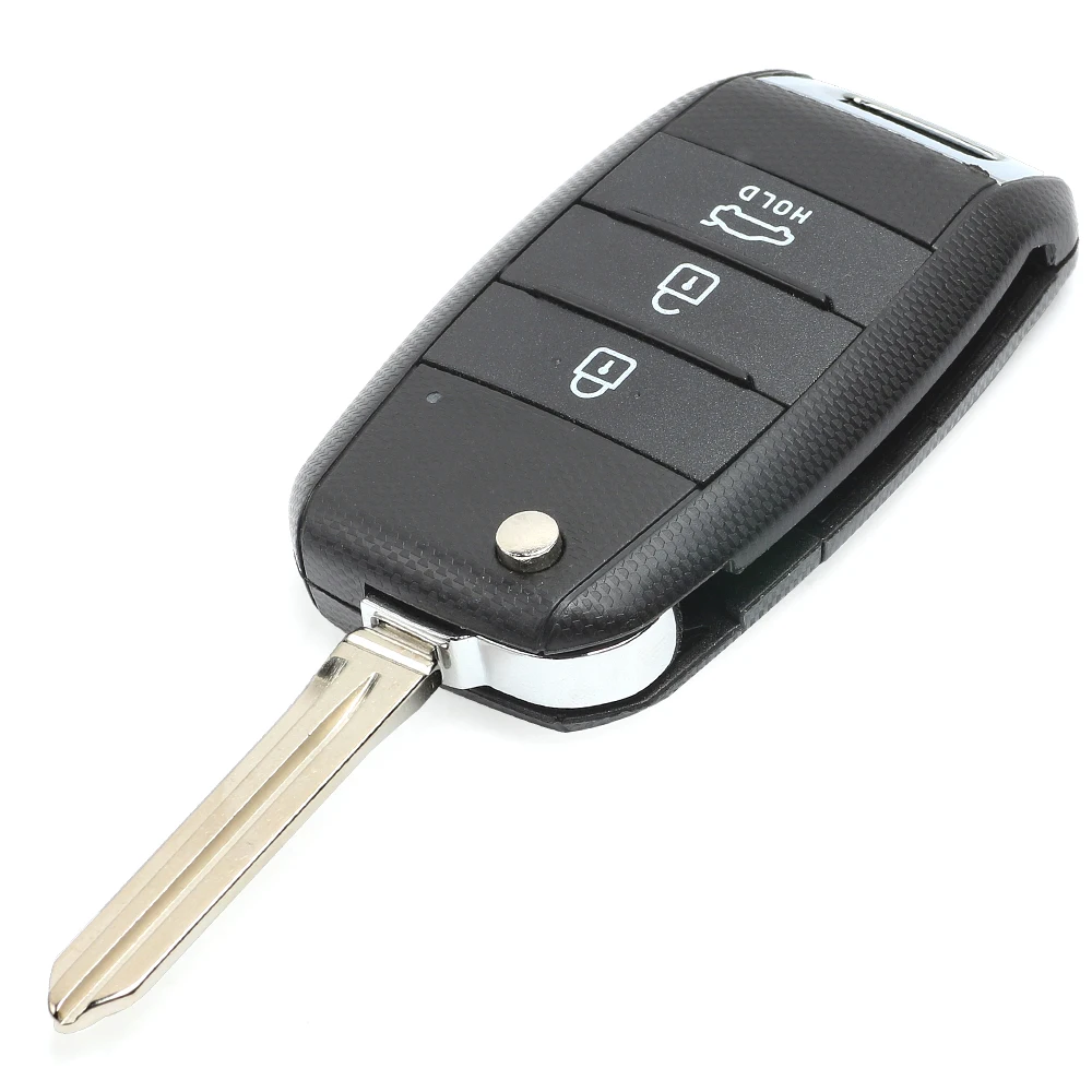 Keyecu для Kia K3 Форте 2013 Замена удаленное Управление, автомобильные аксессуары, брелок 3 кнопки 433 МГц 4D70 чип