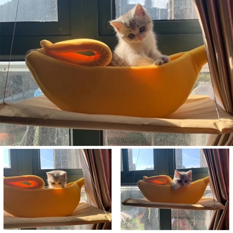 Banana Shaped Cat Bed House Warm Cozy Puppy Cushion Kennel Portable Soft Pet Sofa Cute Sleeping Bag Funny Basket for Cats & Dogs Banana Shaped Cat Bed House Warm Cozy Puppy Cushion Kennel Portable Soft Pet Sofa Cute Sleeping Bag Funny Basket for Cats & Dogs