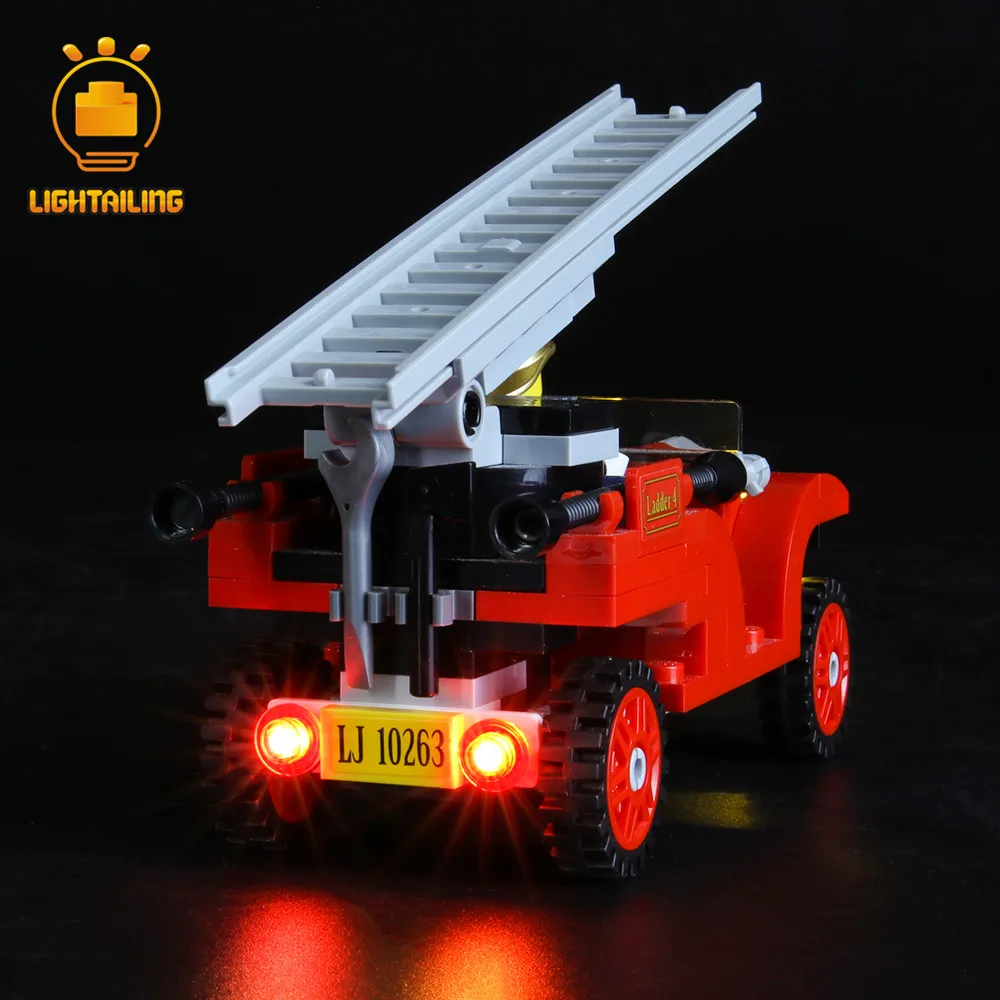 LIGHTAILING светодиодный светильник набор для создателя зимней деревенской пожарной станции светильник ing набор совместим с 10263(не включает модель