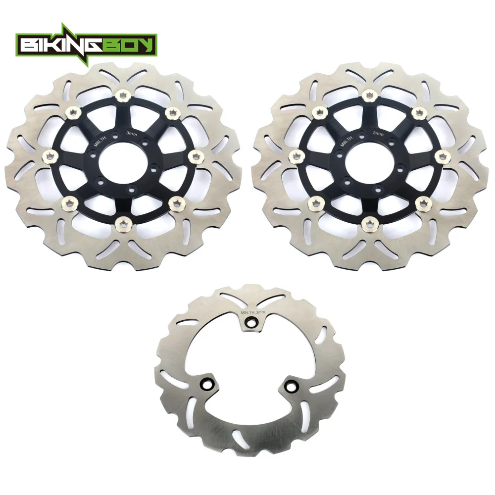 BIKINGBOY для Honda NSR 250 R 1988-1998 NSR 250 RSP 95-97 NSR 250 SP круглые/Волнистые Полный Комплект Передние Задние тормозные диски роторы