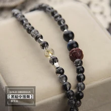 Браслеты с кристаллами, женские и мужские, пять линий на заказ, круглые бусины, медальоны, хрустальные бусины, изоляционные, год на удачу