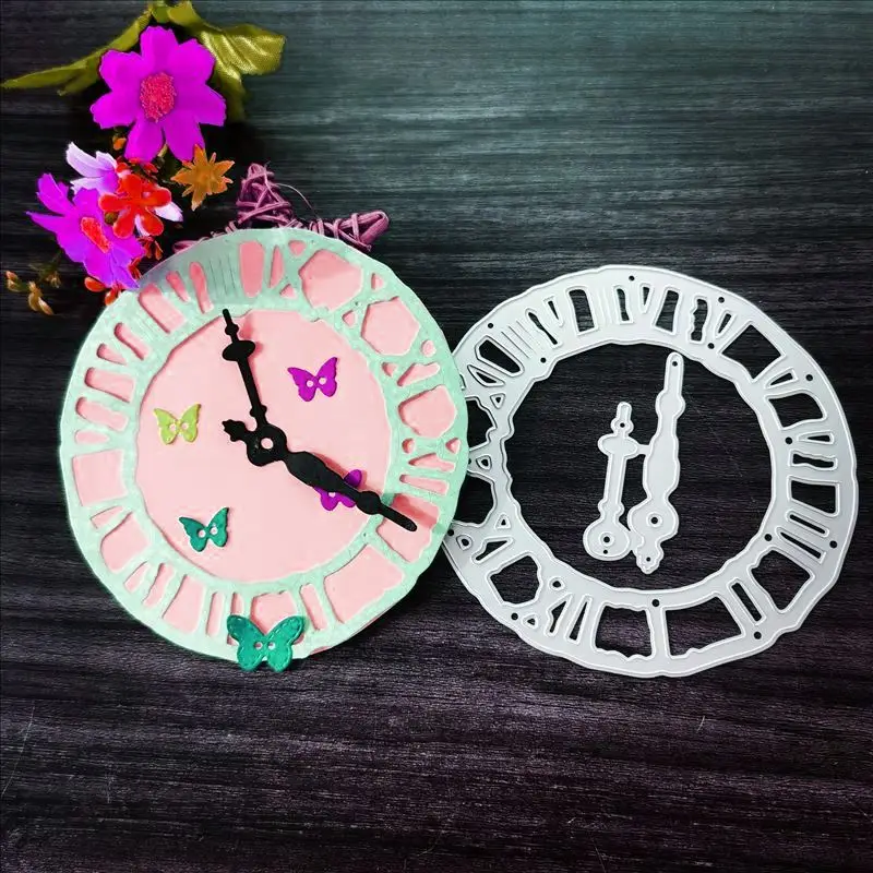 Timepieces Clock cutting die scrapbook scrapbook craft card photo album ...