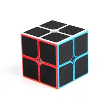 Rubik's Cube Classroom Carbon Fiber Second Order Magic Cube 2-Order Smooth Rubik's Cube Educational Fun Children Pressure Reduct