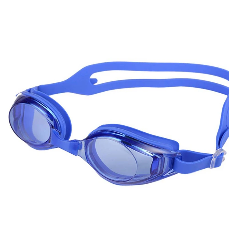 Мужские и женские профессиональные силиконовые плавательные очки, противотуманные УФ очки для плавания с затычкой для ушей, водные спортивные очки - Цвет: A7