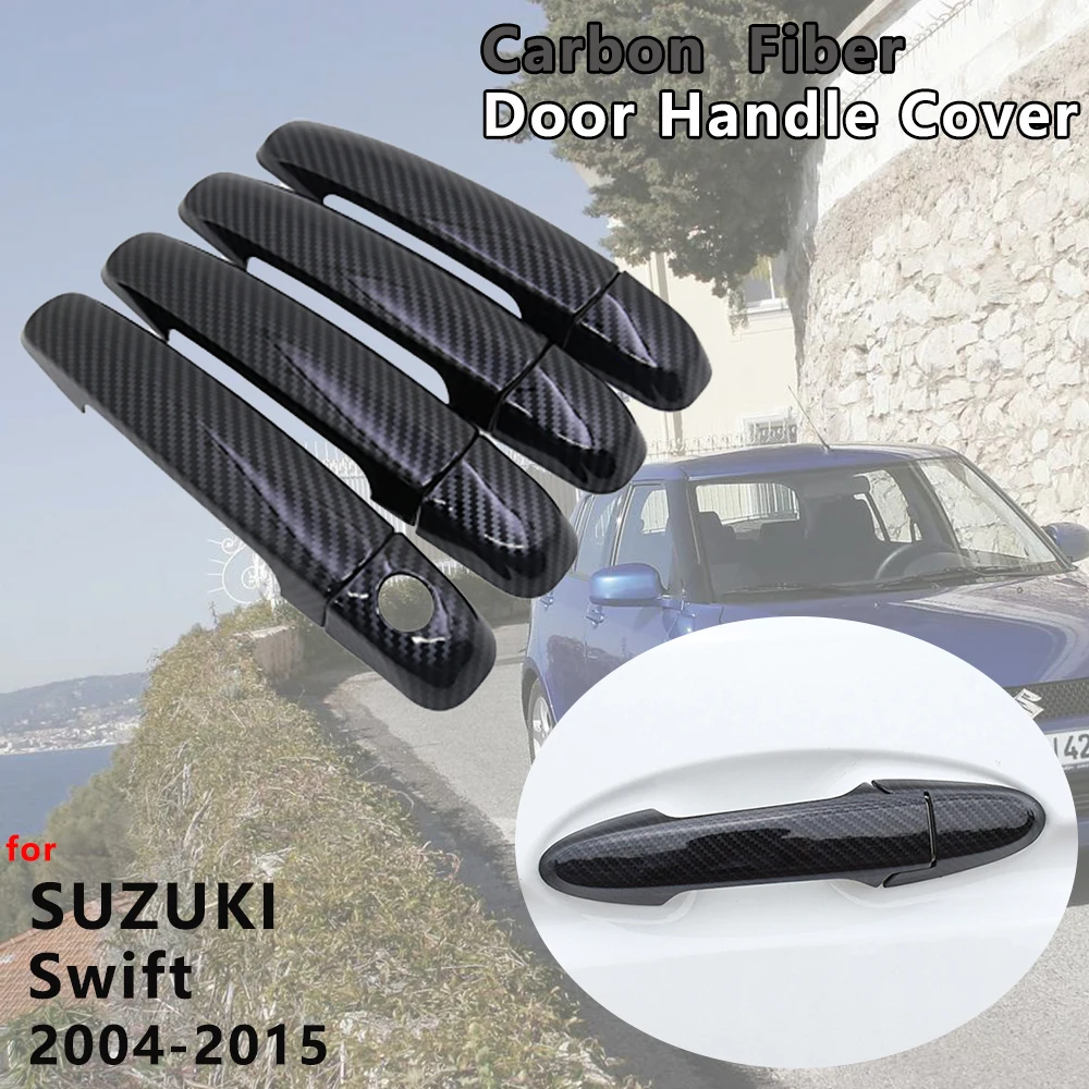 Für Suzuki Swift Maruti DZire Chrom Carbon Faser Auto Außen Autoparts Türgriff  Abdeckung Aufkleber 2004 2005 2006 2007 ~ 2015 - AliExpress