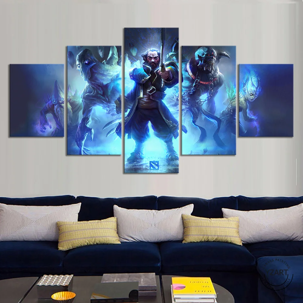  HD Wall Picture Living Room Decor Picture Dota 2 Video Games Art Wall Decor Paintings Dota Heroes F