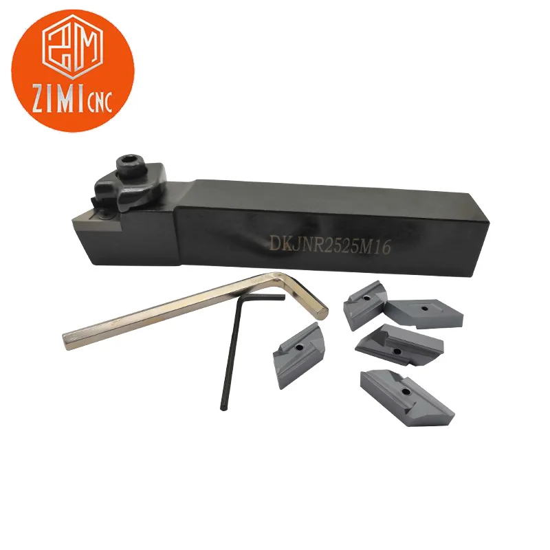 

10pcs KNUX 160405R+1pcs DKJNR2525M16 holder+1pcs wrench replacement KORLOY cutting tool KNUX160405 R blade steel turning insert