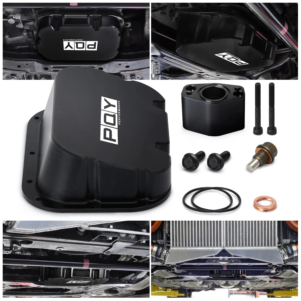 CNC Aluminum Engine Oil Pan For 09-on Nissan R35 GT-R VR38 CBA DBA LHD&RHD Deep Wet Sump Oil pickup extension 1.5+ Capacity
