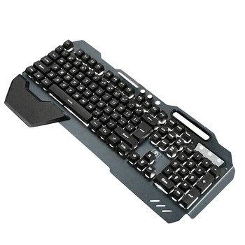 

Ergonomic Wired RGB LED White Backlit USB Gaming Keyboard for PUBG,LOL