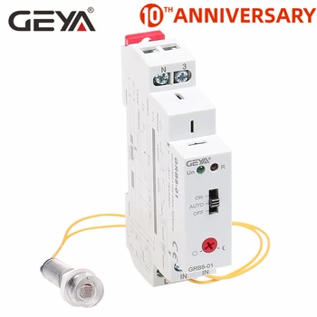 

Free Shipping GEYA GRB8-01 Twilight Switch with Sensor AC110V-240V Photoelectric Timer Light Sensor Relay