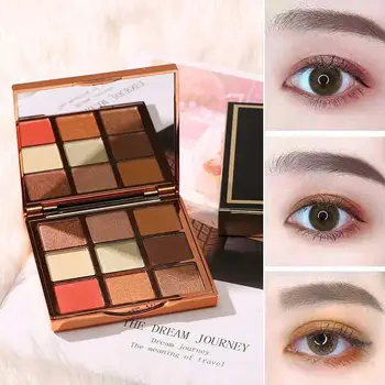

Eye Shadow Pearly Lustre Matte Earth Color Nine-Color Eyeshadow Compact Online Celebrity Eye Makeup