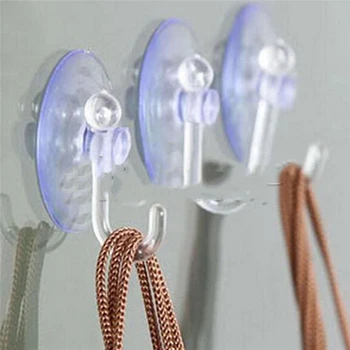 

1/5Pcs Clear Strong Suction Cup Sucker For Window Glass Wall Hook Hanger Kitchen Bathroom Wall Suckers Universal hook Hot Sale