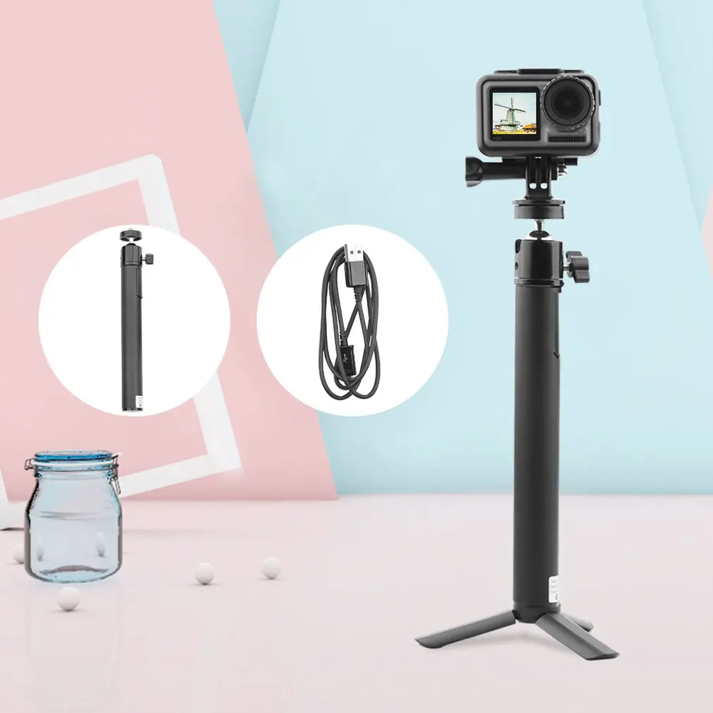 Для Dji Osmo Action Motion камера Мобильная мощность Автоспуск Зарядка сокровище линия штатив камеры аксессуары
