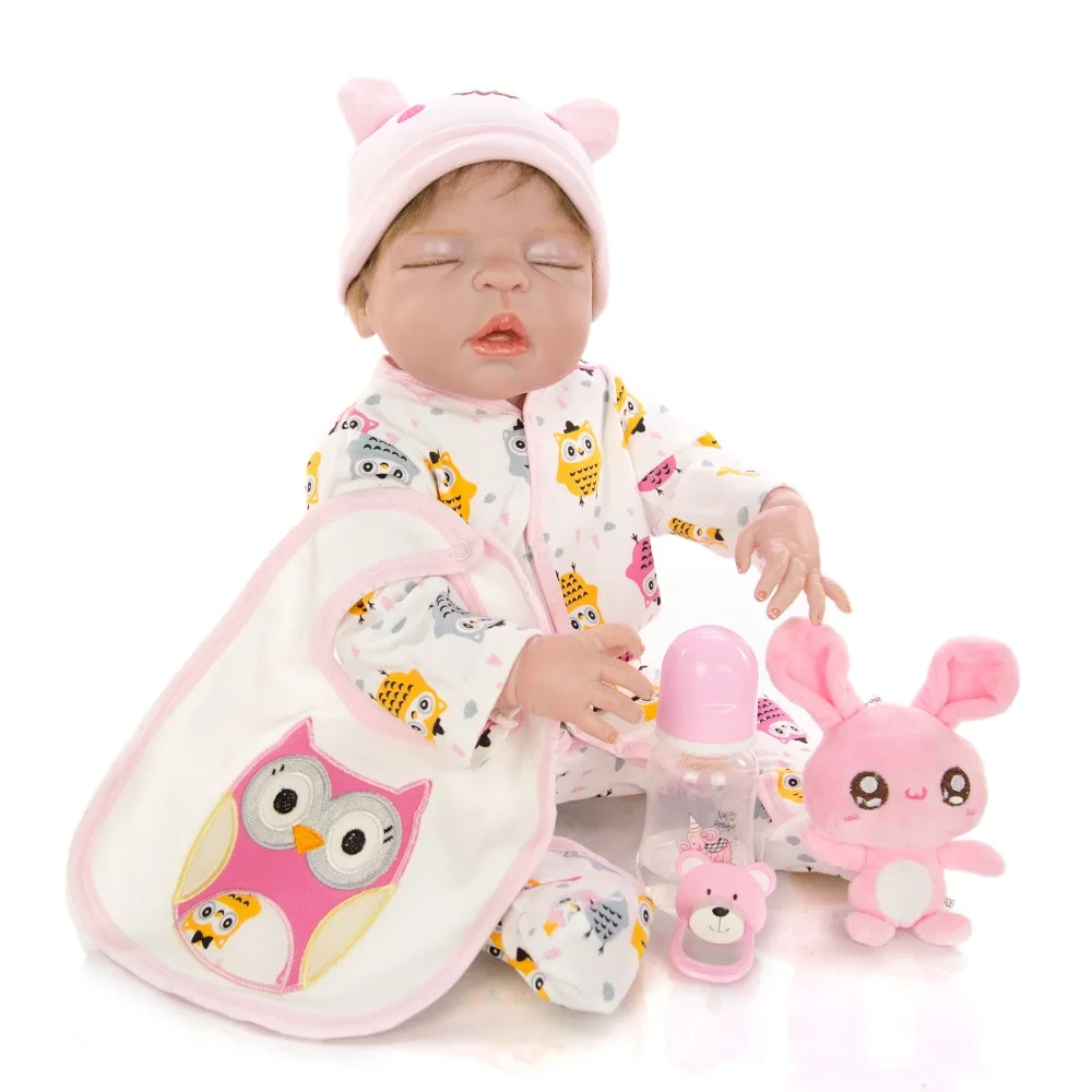 KEIUMI, ограниченное количество, как спящие, 23 дюйма, 57 см, Reborn Baby, полностью силиконовые тела, мохер, куклы Reborn, милые детские Playmates, рождественские подарки