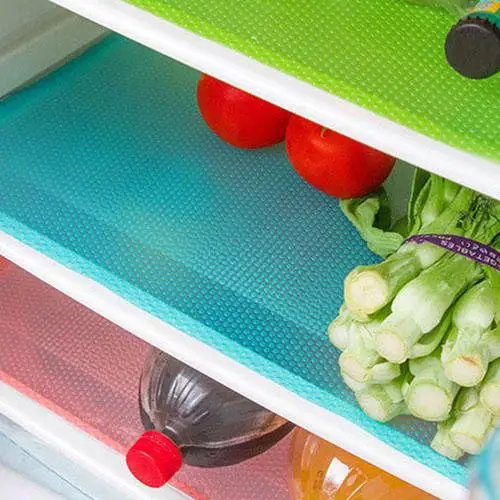 HOT SALES!!! 4Pcs Antibacterial Anti-Fouling Mildew Moisture Cuttable Refrigerator Pad Mat Wholesale Dropshipping New Arrival | Дом и сад