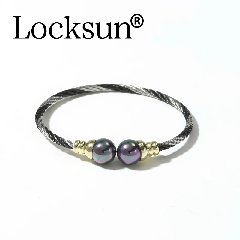 Locksun, Новое поступление, женские браслеты, модные ювелирные изделия на цепочке, амулеты, аксессуары из нержавеющей стали, открытые регулируемые браслеты