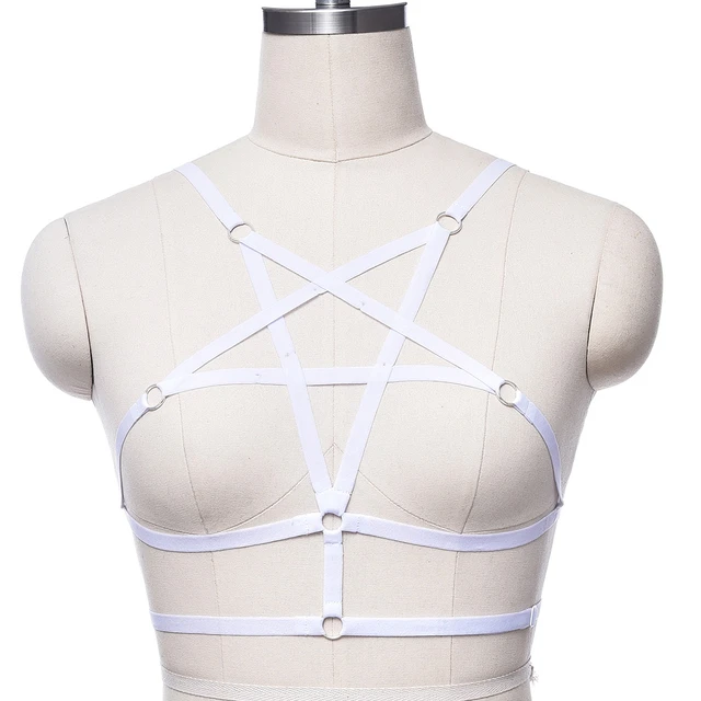 Dropship Women Bondage Body Harness Lingerie Goth Crop Tops