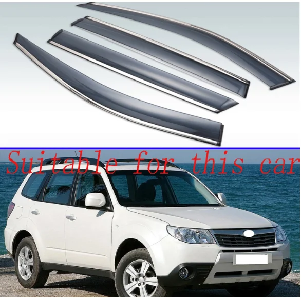Для Subaru Forester 2009 2010 2011 2012 пластиковый внешний козырек Vent Shades Window Sun Rain Guard дефлектор