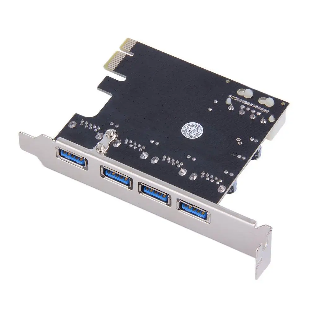 4 порта 5 Гбит/с Superspeed USB 3,0 PCI-E PCI Express карта адаптер для XP Win7 UL