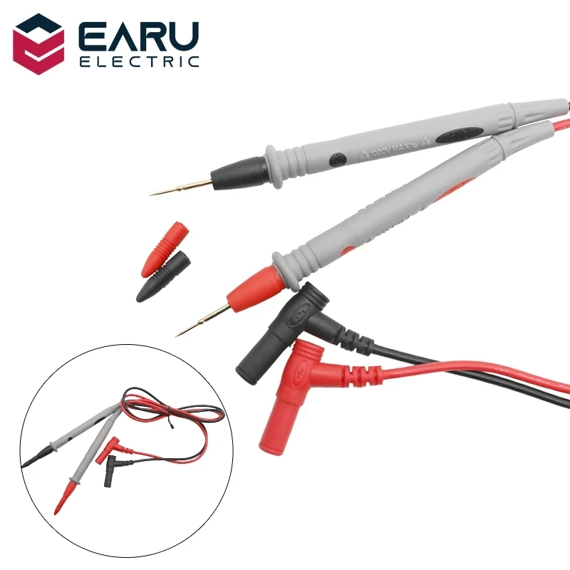 1 Pair Universal Probe Test Leads Pin For Digital Multimeter Meter High Quality 1 Pair Universal Probe Test Leads Pin For Digital Multimeter Meter High Quality